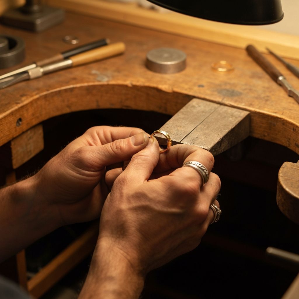 Master jeweler at work